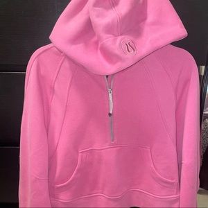 Lululemon 1/2 Zip Scuba Hoodie XS/S Pink Blossom